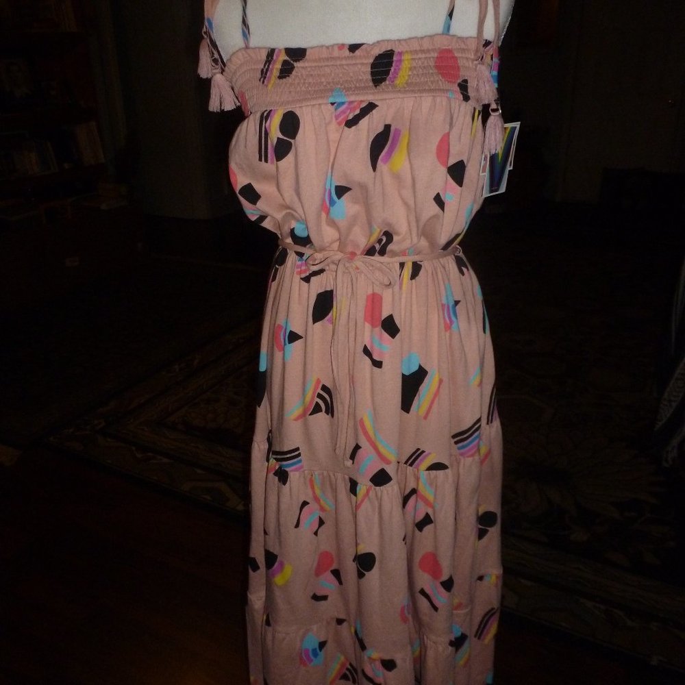 Open Shoulders Take Pride women's dress sz X-Small pink a-line